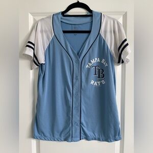 Tampa Bay Rays Blue and White Jersey